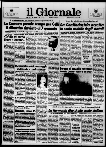 Il giornale : quotidiano del mattino